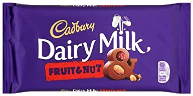 CADBURY D/Milk Frt &amp; Nut 180g