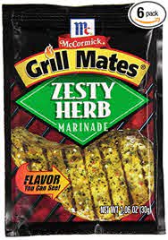 GRILLMATES ZESTY HERB MARINADE 1.06OZ