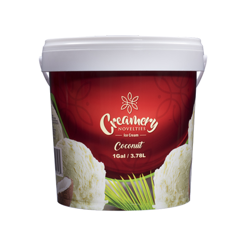 CREAMERY COCONUT ICE CREAM 1 GALLON