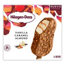 HAAGEN DAZ VANILLA CARAMEL ALMOND ICE CREAM BAR 80ML