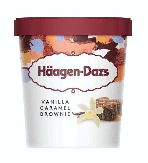 HAAGEN DAZ VANILLA CARAMEL BROWNIE ICE CREAM PINT