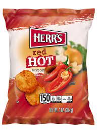 HERR'S RED HOT POTATO CHIPS 1OZ