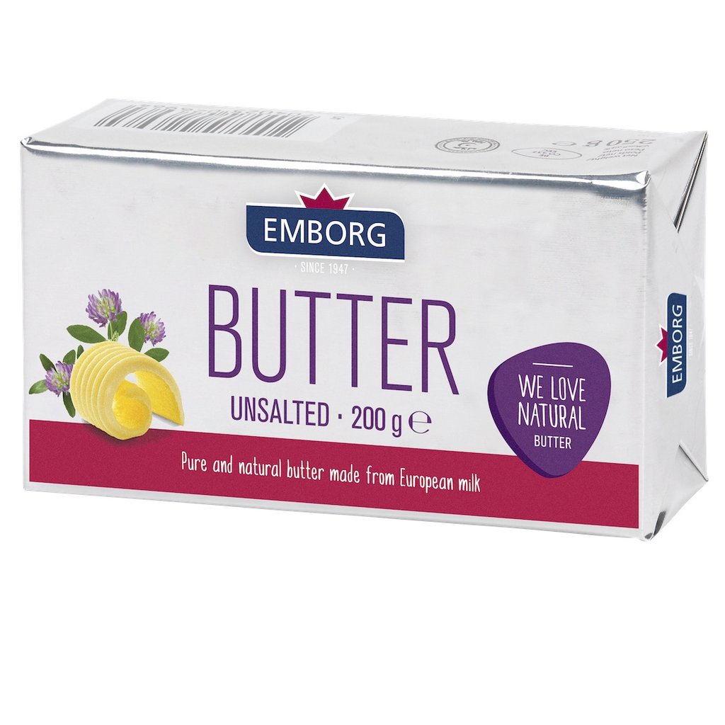 EMBORG UNSALTED BUTTER 200G