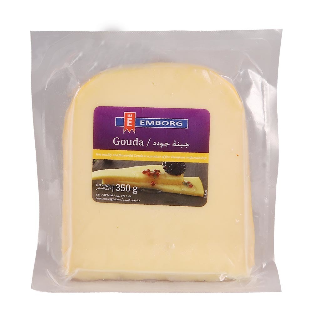 EMBORG DUTCH GOUDA WEDGES 350G