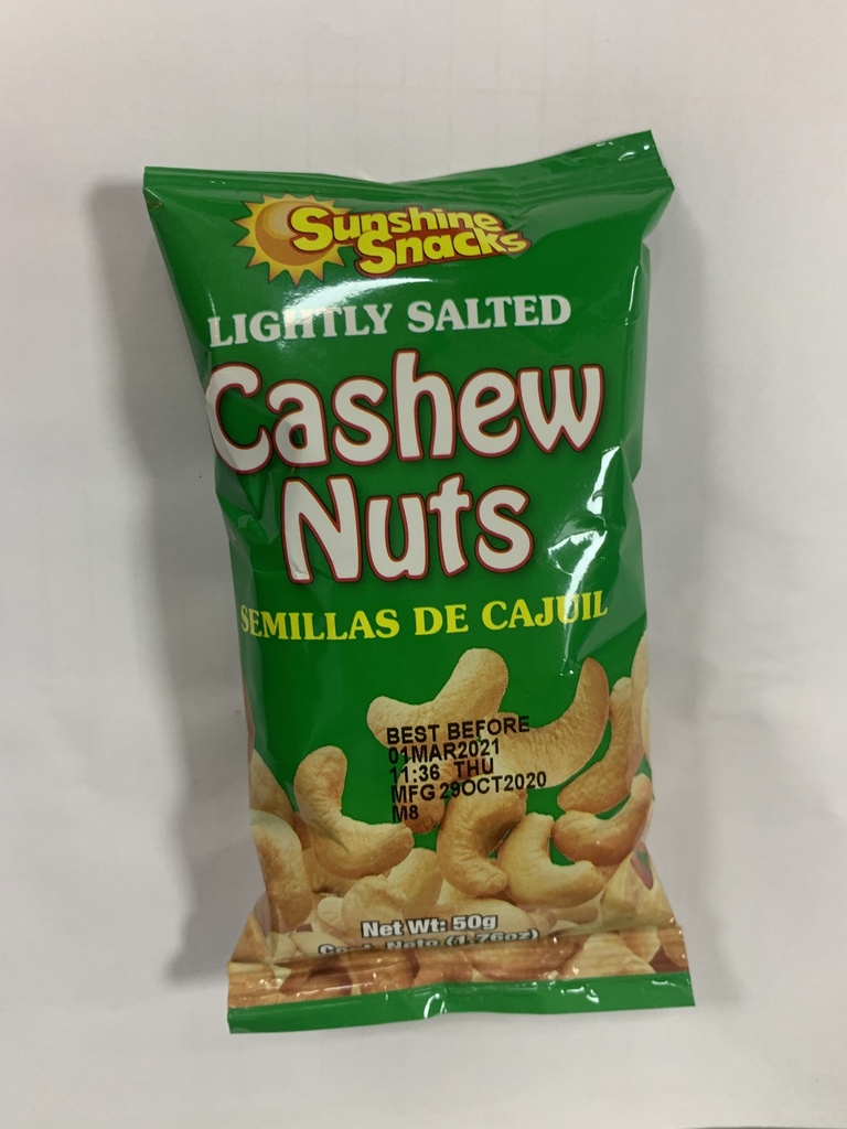 Sunshine Snacks Cashews 50G