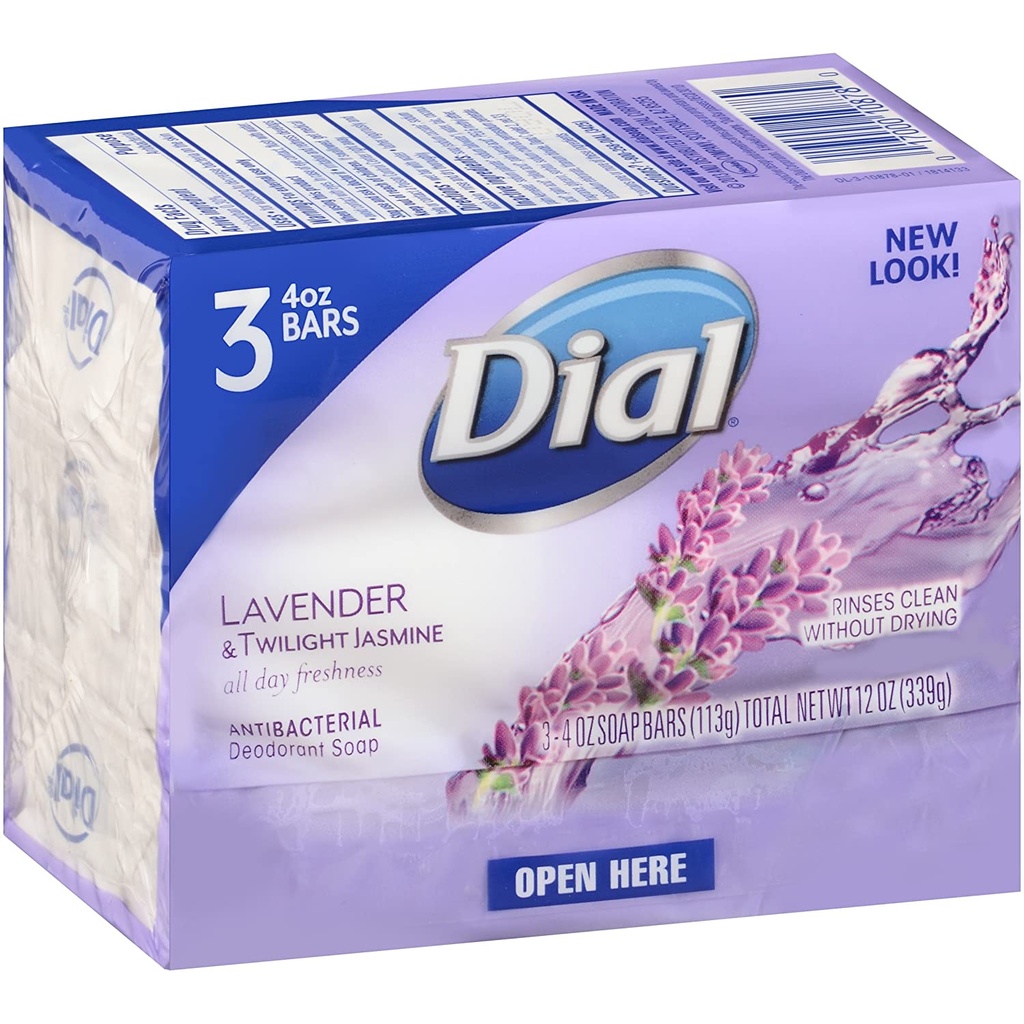 DIAL 3 BAR SOAP AB LAVENDER &amp; TWILIGHT JASMINE 4OZ