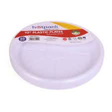 HOTPACK Plastic Plates 10&quot;