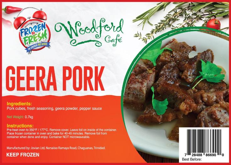 Woodford Café GEERA PORK (FROZEN TO FRESH)