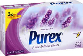 PUREX LAVENDER DRYER SHEETS