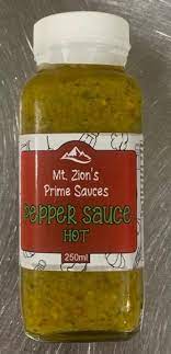 MT ZION HOT PEPPER SAUCE 250ML