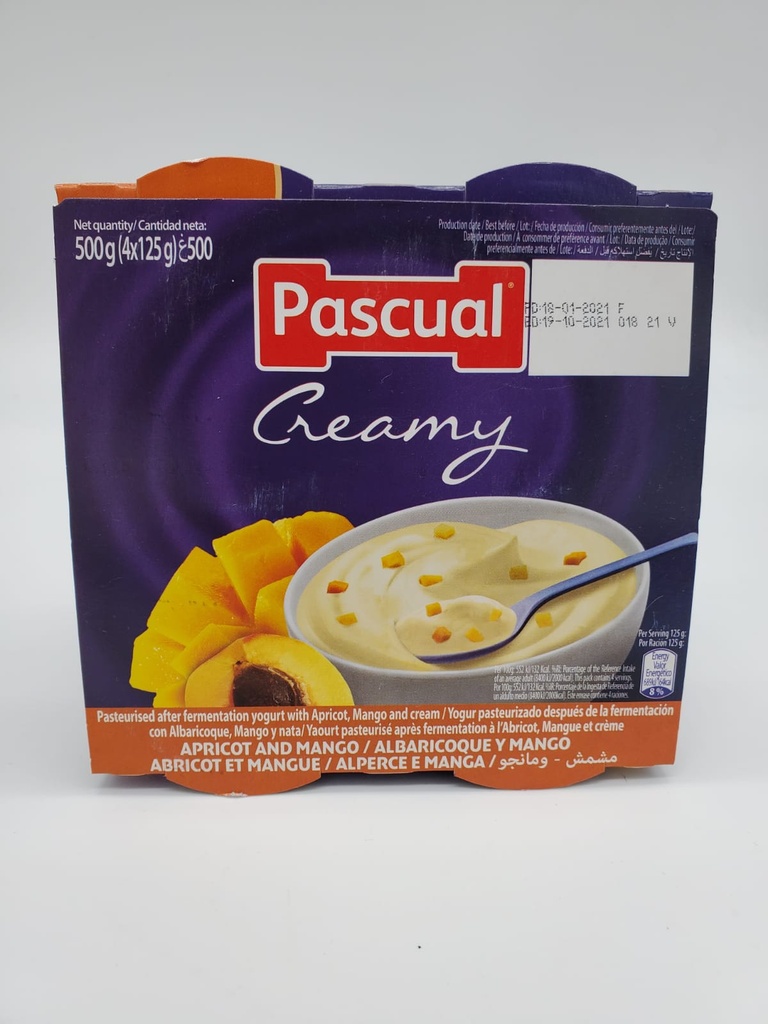 PASCUAL APRICOT &amp; MANGO 125G (4PK)