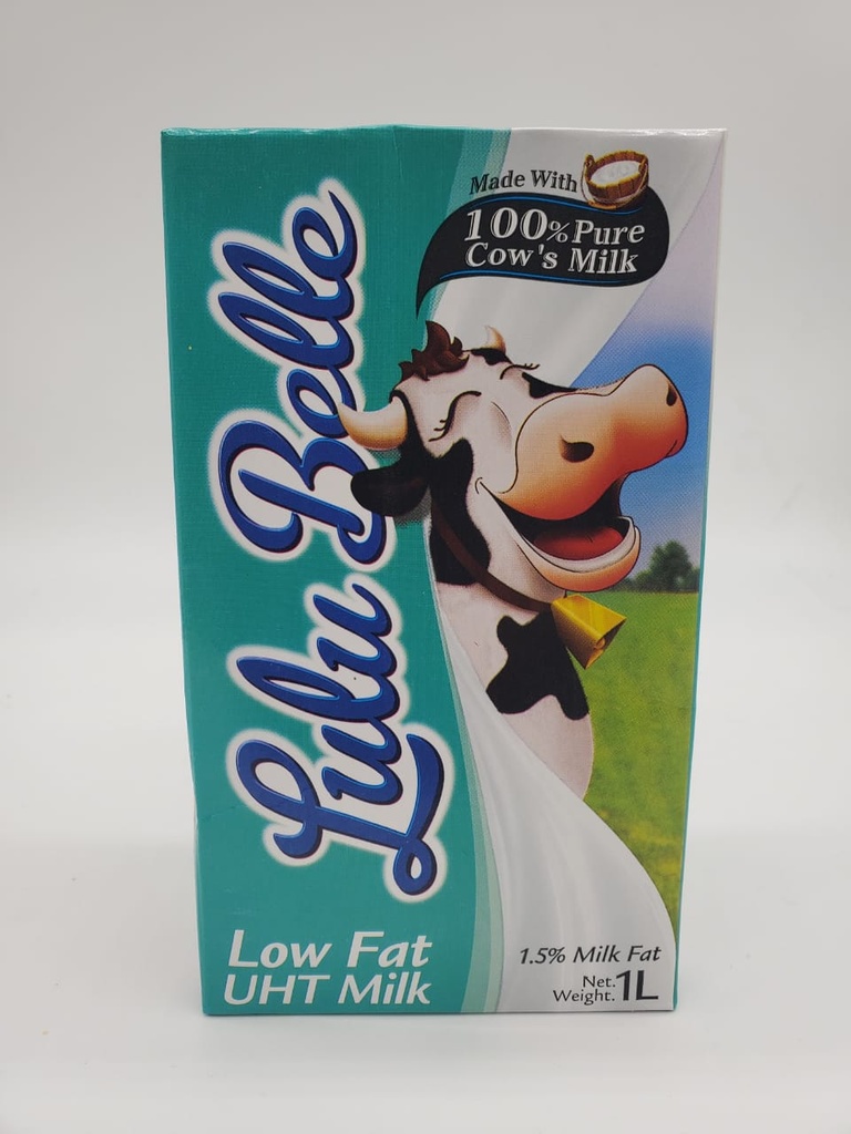 LULUBELLE LOW FAT UHT MILK 1LTR