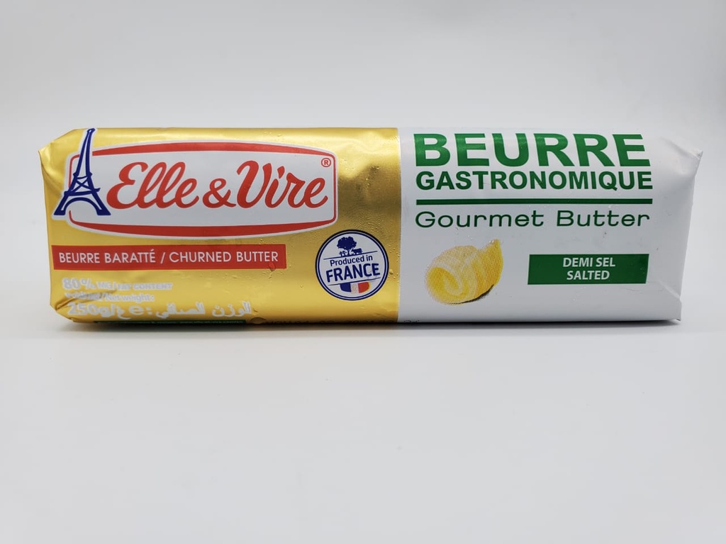 ELLE &amp; VIRE - GOURMET BUTTER SALTED 250G