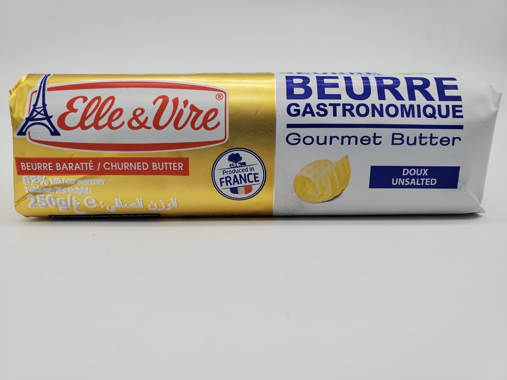 ELLE &amp; VIRE - GOURMET BUTTER UNSALTED 250G