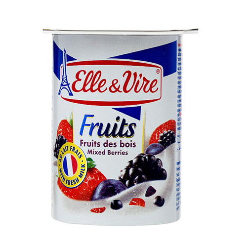 ELLE &amp; VIRE YOGURT - MIXED BERRY 125GM