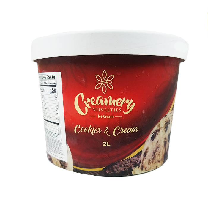 CREAMERY COOKIES &amp; CREAM 2LTR