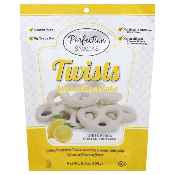 TWISTS - LEMON CHEESECAKE WHITE FUDGE PRETZELS 5.5OZ