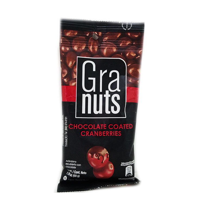 Gnuts CHOCOLATE COATED CRANBERRIES 50G