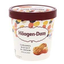 Haagen Daz CARAMEL BISCUIT &amp; CREAM (1 PINT)