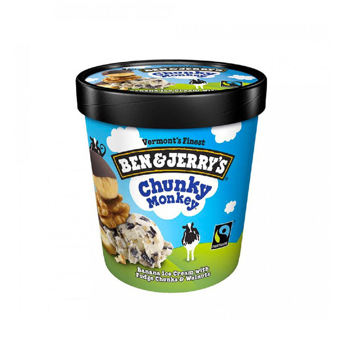 BEN &amp; JERRY CHUNKY MONKEY  1 PINT