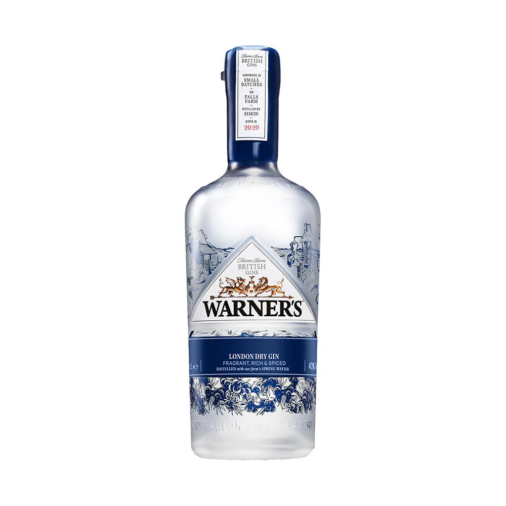 WARNER'S LONDON DRY GIN 70CL