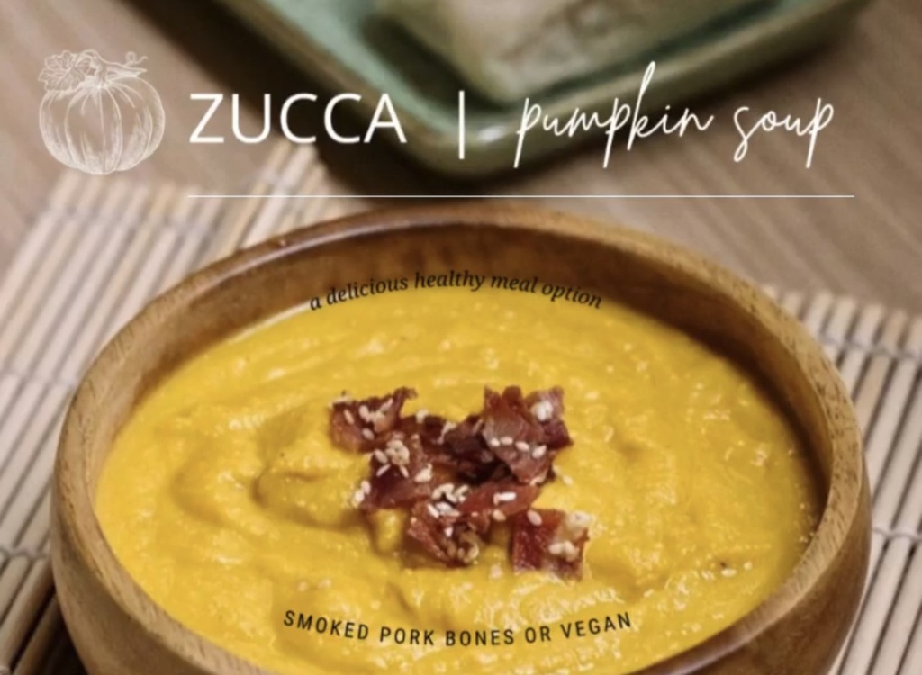 FROZEN - ZUCCA PUMPKIN SOUP (SMOKED PORK BONES) 16OZ