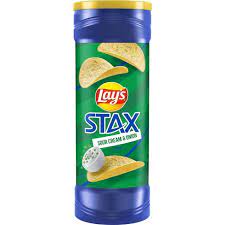 Lay's Stax Sour Cream &amp; Onion 163g