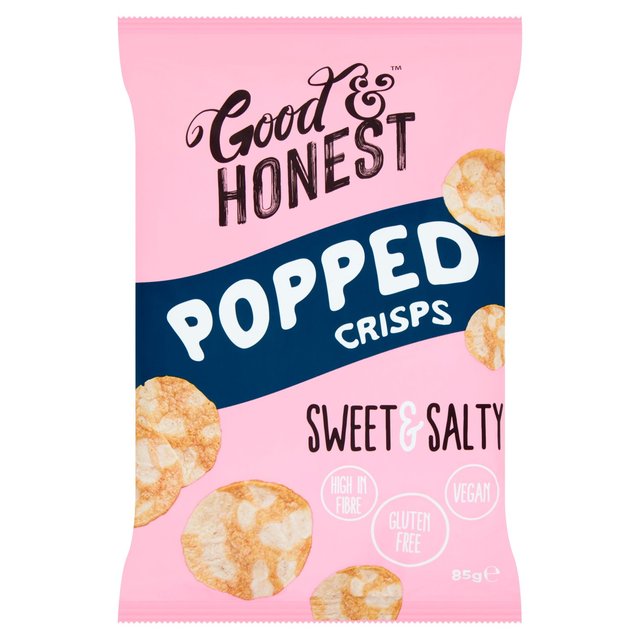 GOOD &amp; HONEST POPPED CRISPS - SWEET &amp; SALTY 85G