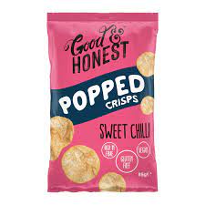 GOOD &amp; HONEST POPPED CRISPS - SWEET CHILLI 85G