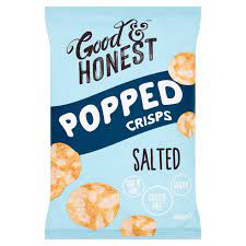 GOOD &amp; HONEST POPPED CRISPS - SALTED 85G