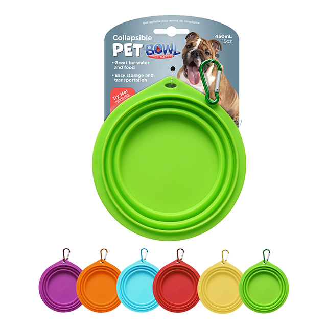 PET BOWL COLLAPSIBLE 15OZ