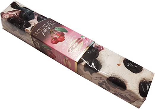 NOUGAT PASSION W/SOUR CHERRIES 100G