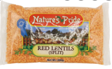 NATURE'S PRIDE - RED LENTILS 300G