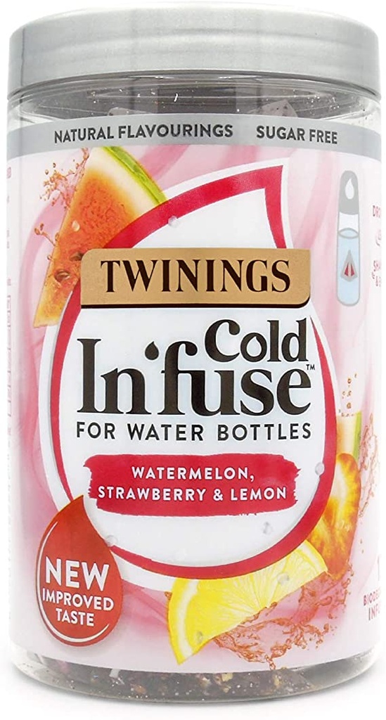 TWININGS TEA - MELON, STRAWBERRY &amp; LEMON COLD INFUSE (12 UNITS)