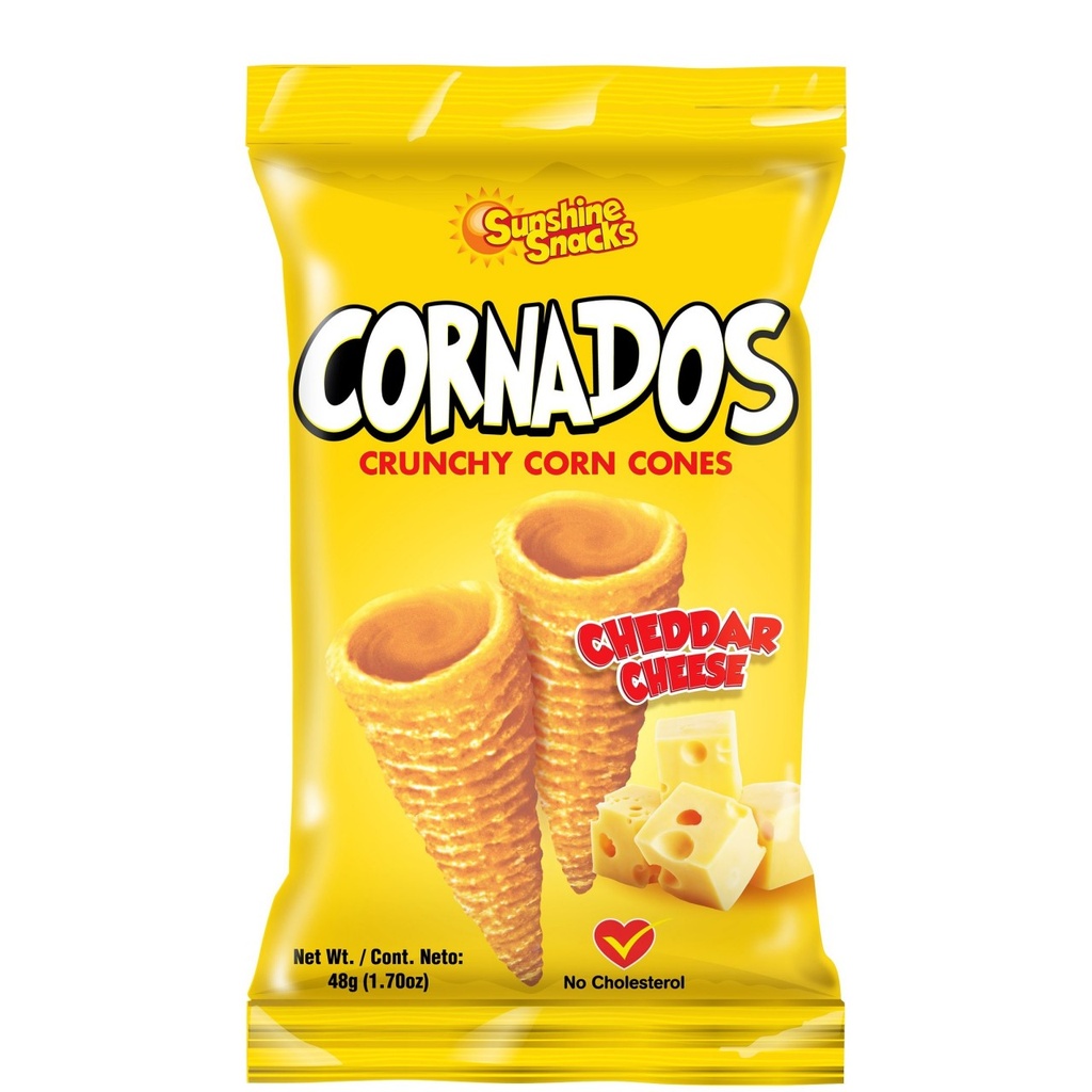 CORNADOS CHEDDAR CHEESE 48G