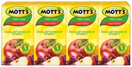 MOTTS 100% APPLE JUICE 6.75OZ (8PK)