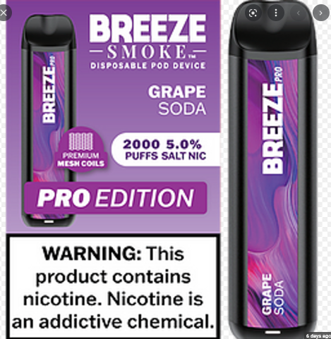 BREEZE PRO 2000 PUFF - GRAPE SODA