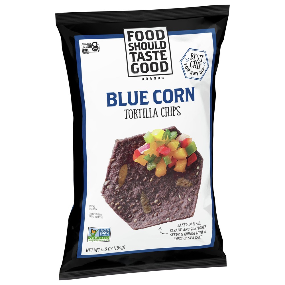 FSTG TORTILLA CHIPS - BLACK BEAN 5.5OZ