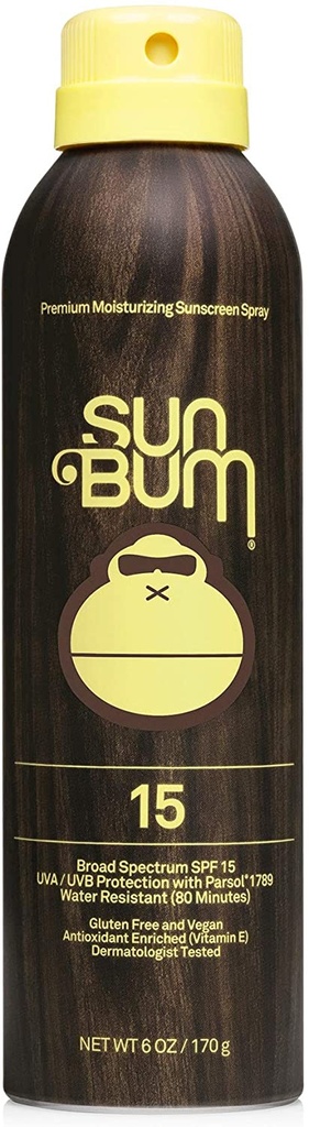 SUN BUM SPF 15 SUNSCREEN SPRAY 6OZ