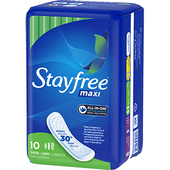 STAYFREE MAXI SUPER WINGLESS 10'S