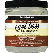 AJ CURL BOSS COCONUT CURLING GEL 15OZ