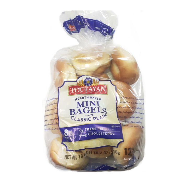 TOUFAYAN CLASSIC BAGELS PLAIN 20oz