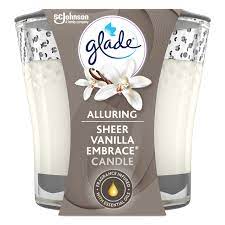 GLADE CANDLE SHEER VANILLA EMBRACE 3.4OZ