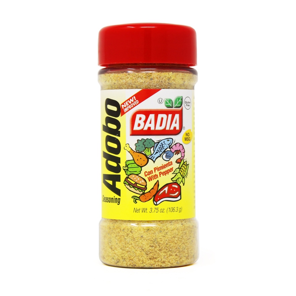 BADIA ADOBO WITH PEPPER 3.75OZ