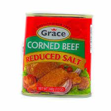 GRACE CORN BEEF REDUCED SALT 12OZ