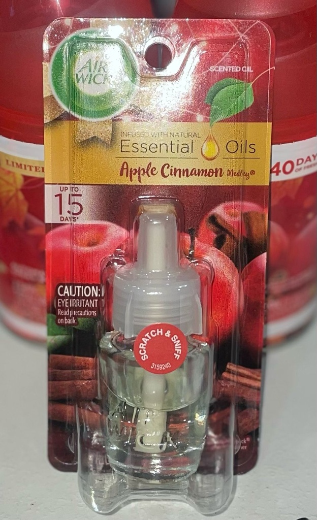 AIRWICK SCENTED OIL APPLE CINNAMON 1CT