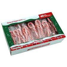 SPANGLER MINI CANDY CANE 40PCS