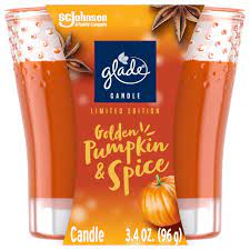 GLADE CANDLE GLD PUMPKIN &amp; SPICE 3.4OZ