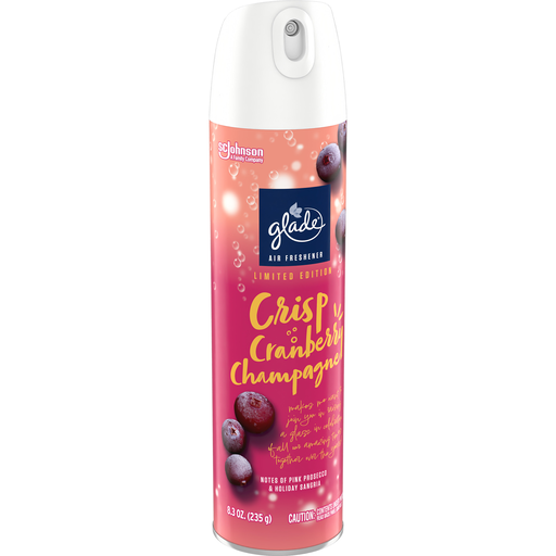 Glade Aerosol Crisp Cran Champagne 8.3oz