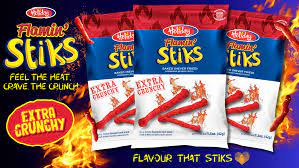 HOLIDAY FLAMIN' STICKS EXTRA CRUNCHY 42G